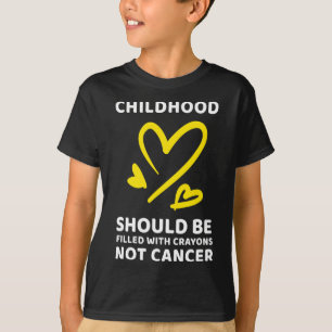 Krebsbewusstsein bei Kindern Buntstifte Kein Krebs T-Shirt