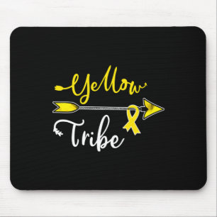 Krebsbewusstsein bei Kindern Gelbe Schleife Sarcom Mousepad