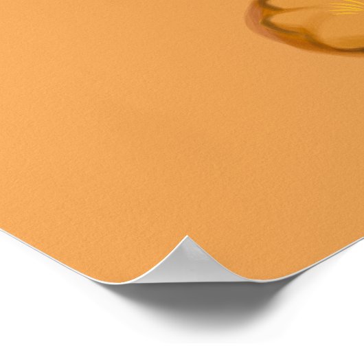 Krebsbewusstsein bei Kindern mit Teddy Bären Poster (Ecke)