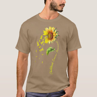 Krebsbewusstsein bei Kindern Sonnenblumen923 T-Shirt