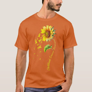 Krebsbewusstsein bei Kindern Sonnenblumen T-Shirt