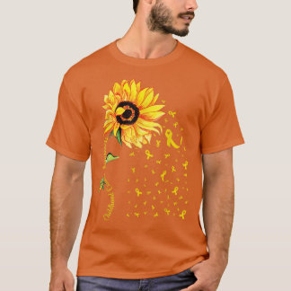 Krebsbewusstsein bei Kindern Sonnenblumen T-Shirt