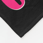 Krebsbewusstsein - Bowling bricht rosa Schleife au Fleecedecke (Ecke)