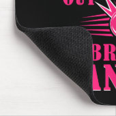Krebsbewusstsein - Bowling bricht rosa Schleife au Mousepad (Ecke)