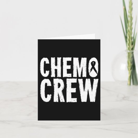Krebsbewusstsein Chemo Crew Survivor Geschenk Karte (Vorderseite)