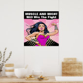 Krebsbewusstsein, das wir schaffen können poster (Küche)