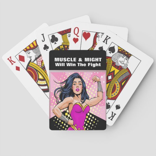 Krebsbewusstsein, das wir schaffen können spielkarten (Rückseite)