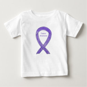 Krebsbewusstsein der Lavendel Kunst Custom TShirt
