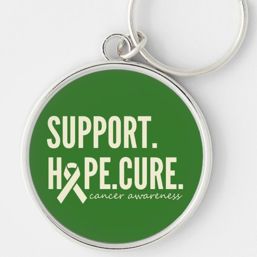 Krebsbewusstsein fördert die Heilung von Schlüssel Schlüsselanhänger (Vorne)