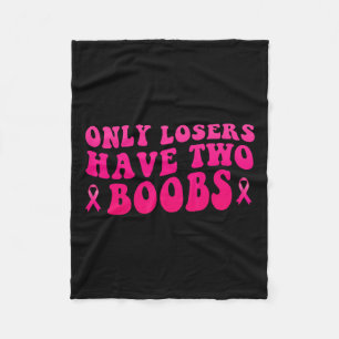 Krebsbewusstsein Funny Mastectomy Fleecedecke