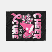 Krebsbewusstsein für die Heilung des Fußballs Fleecedecke (Vorderseite (Horizontal))