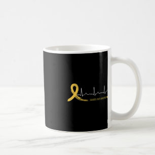 Krebsbewusstsein für Kinder - Gold Ribbon Kaffeetasse