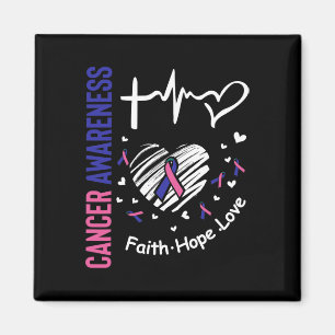 Krebsbewusstsein Glaube Hoffnung Liebe Magnet