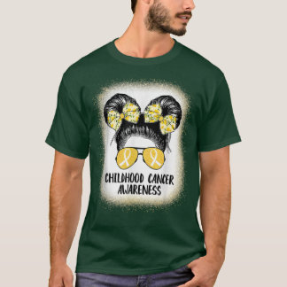 Krebsbewusstsein im Kindesalter Bloral Gold Ribbon T-Shirt