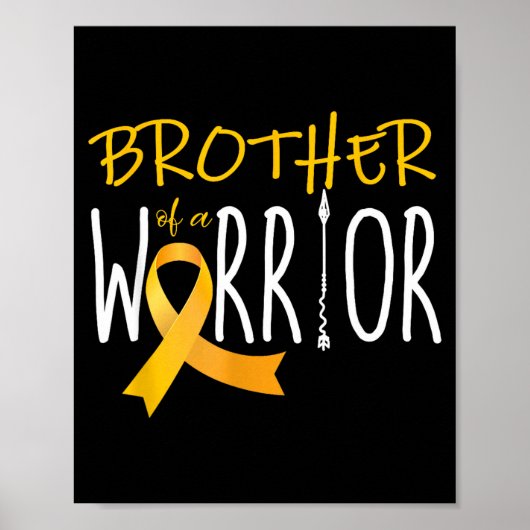 Krebsbewusstsein im Kindesalter Bruder eines Krieg Poster (Vorne)