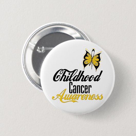 Krebsbewusstsein im Kindesalter Button (Vorne & Hinten)