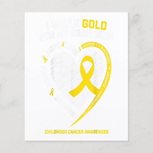 Krebsbewusstsein im Kindesalter gibt Frauen Großmu Flyer (Vorne)