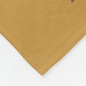 Krebsbewusstsein im Kindesalter - goldene Blanken Fleecedecke (Ecke)