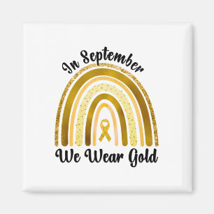 Krebsbewusstsein im Kindesalter Im September trage Magnet
