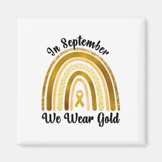 Krebsbewusstsein im Kindesalter Im September trage Magnet (Vorne)