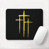 Krebsbewusstsein im Kindesalter Kreuz Christliche  Mousepad (Mit Mouse)