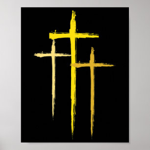 Krebsbewusstsein im Kindesalter Kreuz Christliche Poster