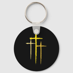 Krebsbewusstsein im Kindesalter Kreuz Christliche  Schlüsselanhänger