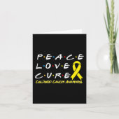Krebsbewusstsein im Kindesalter Liebe Heilung Karte (Vorderseite)