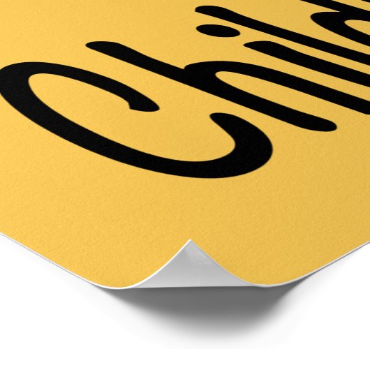 Krebsbewusstsein im Kindesalter mit Herz Poster (Ecke)