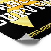 Krebsbewusstsein im Kindesalter Poster (Ecke)