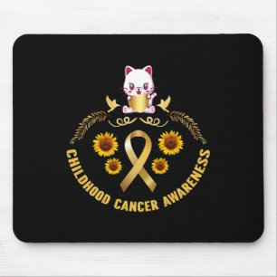 Krebsbewusstsein im Kindesalter - schöner Katzengo Mousepad