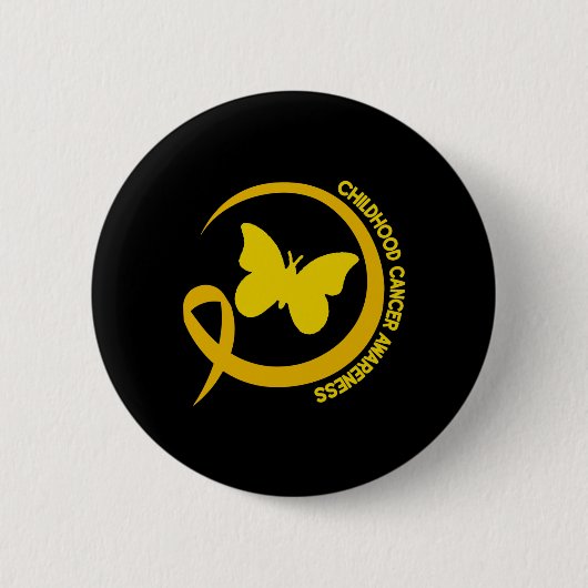 Krebsbewusstsein im Kindesalter September Krebs 1 Button (Vorderseite)