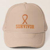 Krebsbewusstsein im Kindesalter - Überlebenshasen Truckerkappe (Vorderseite)