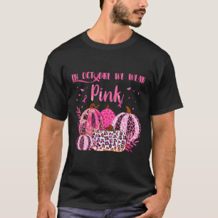 Krebsbewusstsein im Oktober trage ich rosa Hallowe T-Shirt