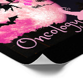 Krebsbewusstsein. Im Oktober tragen wir rosa. Hall Poster (Ecke)