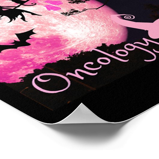 Krebsbewusstsein. Im Oktober tragen wir rosa. Hall Poster (Ecke)