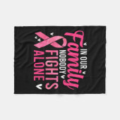 Krebsbewusstsein - In unserer Familie kämpft niema Fleecedecke (Vorderseite (Horizontal))