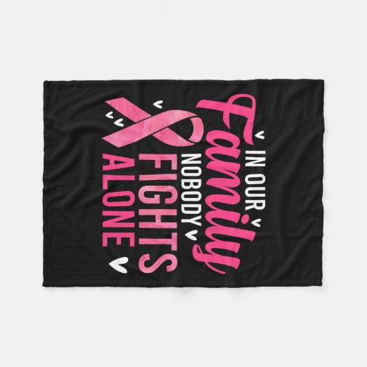 Krebsbewusstsein - In unserer Familie kämpft niema Fleecedecke (Vorderseite (Horizontal))