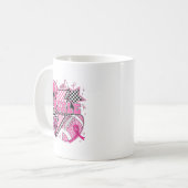🏈 Krebsbewusstsein Kaffeetasse (Vorderseite Links)