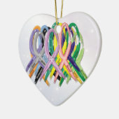 Krebsbewusstsein Keramikornament (Links)