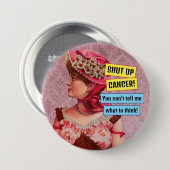 Krebsbewusstsein, Krebs beenden Button (Vorne & Hinten)