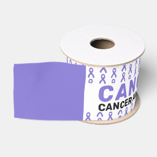 Krebsbewusstsein Muster Ribbon Ripsband