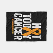 Krebsbewusstsein, nicht heute Orangenkrebs Fleecedecke (Vorderseite (Horizontal))