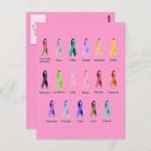 KREBSBEWUSSTSEIN POSTKARTE (Vorne/Hinten)