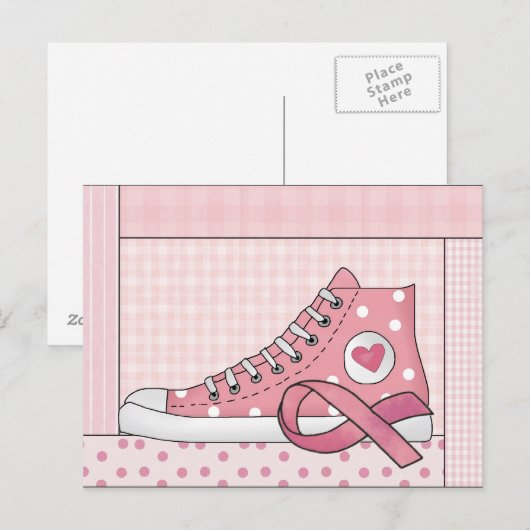 Krebsbewusstsein Postkarte (Vorne/Hinten)