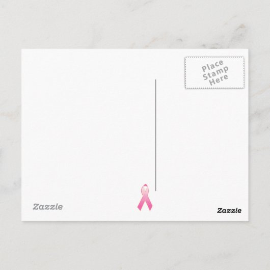 Krebsbewusstsein Postkarte (Rückseite)