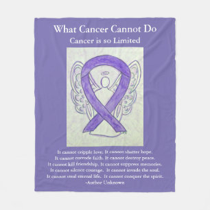 Krebsbewusstsein Ribbon Angel Soft Fleece Blanket