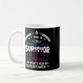 Krebsbewusstsein Ribbon S Kaffeetasse (Links)