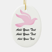 Krebsbewusstsein rosa Schleife - SRF Keramikornament (Hinten)