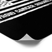 Krebsbewusstsein Schilddrüsenkrebs Poster (Ecke)